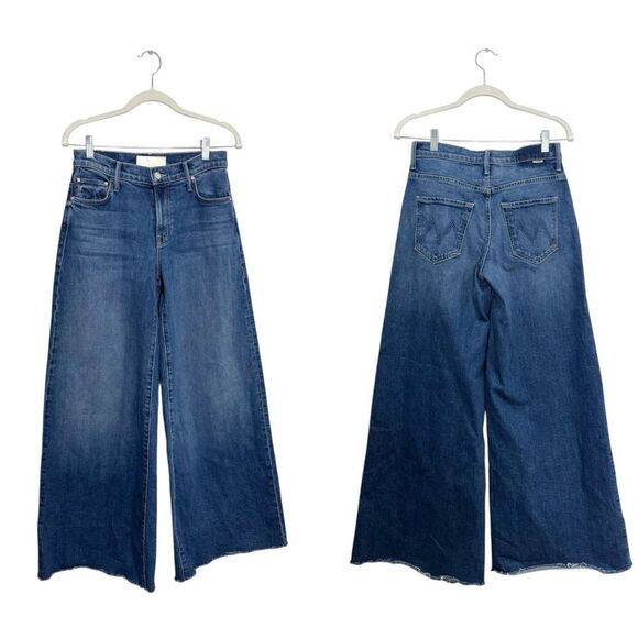 MOTHER The Swisher Sneak Fray in “Punch Buggy” dark wash - Picture 10 of 12